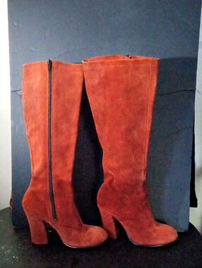 Zodiac Suede Over-the-Knee Heeled Tall Boots US 7.5
